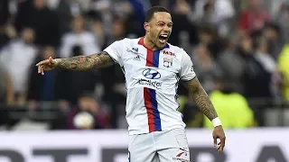 But de Memphis Depay Marseille 2-3 Lyon( des stands)