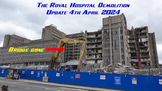 The Royal Hospital Liverpool, Demolition update 4th April 2024