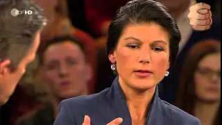 Sahra Wagenknecht bei  Markus Lanz am 21.04.2016