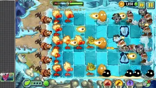 Plants vs Zombies 2 Frostbite Caves day 21 / Растения против Зомби 2 Обмороженные Пещеры день 21