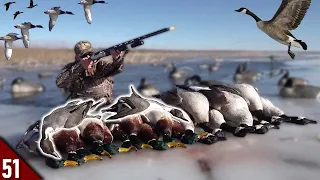 BEST Duck Hunt Ever?! | EPIC Duck and Goose LIMITS Over An ICE HOLE!