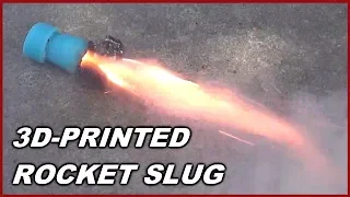 Massive 3D-Printed ROCKET Slugs -   First Test