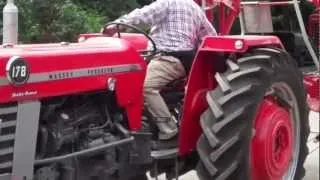 massey ferguson 178 with hay turner