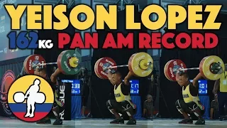 Yeison Lopez (77) - 153, 158 & 162kg Snatches @ 2017 Pan Ams (Junior/Senior Pan Am record) [4k60]