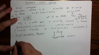 Quotient vector space