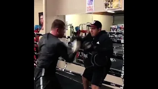 *WOW* CANELO ALVAREZ TRAINING CAMP FOR CALEB PLANT (HEAD MOVEMENT, PUNCHING BAG) NEW FOOTAGE