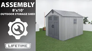 Lifetime 8' x 10' Outdoor Storage Shed | Lifetime Assembly Video