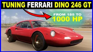 Tuning Ferrari Dino 246 GT to make a real Forza Horizon 5 Beast! Reaching top max speed Limitation