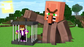 ЖИТЕЛЬ ГИГАНТ ПОЙМАЛ МЕНЯ В ЛОВУШКУ В МАЙНКРАФТ 100% троллинг ловушка minecraft