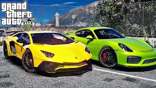 Реальная Жизнь в GTA 5 - УЛИЧНЫЕ ГОНКИ НА LAMBORGHINI AVENTADOR ЗА 350.000$ !!!