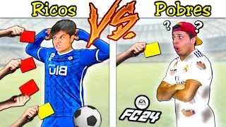 RICOS VS POBRES JOGANDO FIFA, MAS QUEM GANHAR MAIS CARTÃO VERMELHO VENCE #82