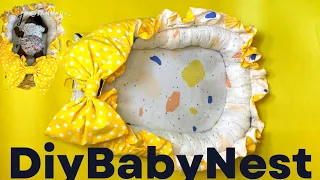 How To Make A #babynest | Beginner friendly | Diy Reversible  Baby nest | Step By Step Tutorial