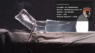 Nosler Ballistic Tip 140 Grain Bullet - Gel Block Bullet Performance Video