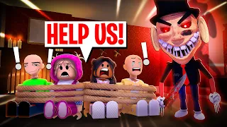 ROBLOX SIR SCARY'S MANSION W/ BOBBY, MASH, ZOEY, AND PABLO ALL PARTS |funny moments