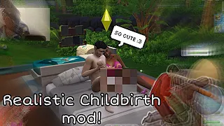 Realistic Childbirth Mod is so cute💅🏾!|Sims 4