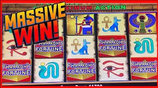 SOME HIGH LIMIT SLOT ACTION ON PHARAOH'S FORTUNE SLOT