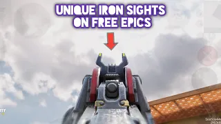 Top 5 FREE EPIC WEAPONS with Unique Iron sight!! | COD Mobile