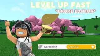 FASTEST way to level up GARDENING skills *BROKE EDITION*