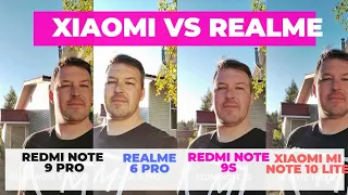 MI NOTE 10 LITE vs REDMI NOTE 9 PRO vs REALME 6 PRO vs REDMI NOTE 9S ТЕСТ КАМЕР