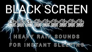 Intense Thunder Sounds for Sleeping Black screen 10 Hours | Rain | Rain and thunder Sounds Sleeping