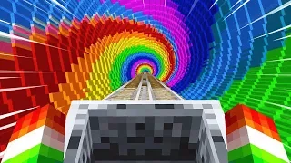 EXTREME MINECRAFT RAINBOW ROLLER COASTER!