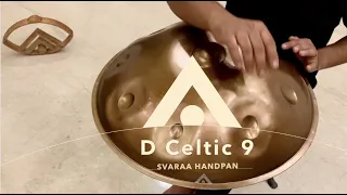 Svaraa Handpan - D Amara/Celtic minor 9 (Ember stainless steel), India