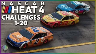 NASCAR Heat 4 Base Challenges! [1-20]