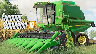 A PRIMEIRA COLHEITA DE MILHO | Farming Simulator 19 | Bjornholm - Episódio 37