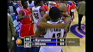 Syracuse at UCONN Men's College Basketball - March 5, 2000 (Partial, WFSB)