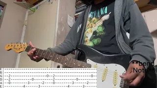 Lounge Act Nirvana cover with tabs