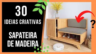 30 IDEIAS SAPATEIRA DE MADEIRA MARCENARIA CRIATIVA