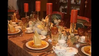 Fall-Thanksgiving Tablescape  DIY ideas for setting a beautiful autumn table