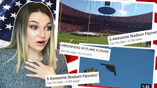 New Zealand Girl Reacts to STADIUM FLYOVERS 😱🇺🇸✈️