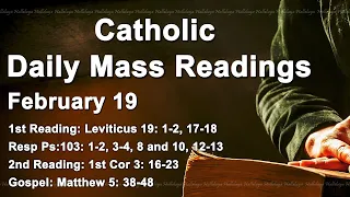 Catholic Reading for Today I Sunday February 19 2023 I Catholic Daily Mass Readings