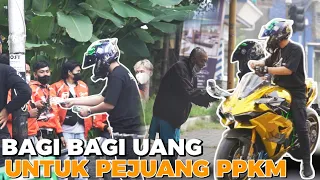 RIDING NINJA H2 SAMBIL BAGI BAGI UANG UNTUK PEJUANG PPKM!