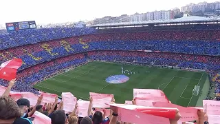 El Clasico at Camp Nou  . Amazing view from the top corner