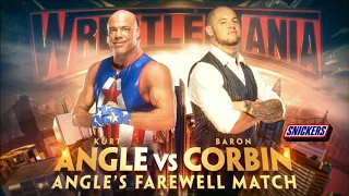 Wrestlemania 35: Kurt Angle vs. Baron Corbin - Official Match Card