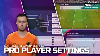 PES 2021 | 🎮 Pro Player Controller and Camera Settings