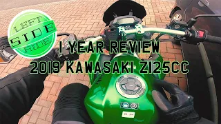 Kawasaki Z125 Full Review - 1 Year on the bike - 2019