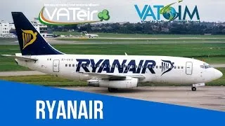 [VATSIM Flight] Ryanair flight from Dublin to Manchester [B732] Live Stream 04/03/2017