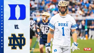 NEW CAMOUFLAGE HELMETS! Duke vs. Notre Dame | College Lacrosse Highlights 2022