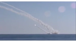 Russian submarine launches cruise missiles toward Syria targets