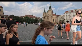 Prague, 🇨🇿 | Europe's Most Beautiful Capital of Czechia | 4k  Street Walking Tour| City Center