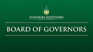 MSSU Board of Governors - March 11, 2022