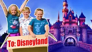 Tinkerbell Magically Flew Us To Disneyland!  Pt 1 Kids Fun TV Family Vacation!