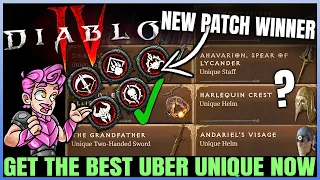 Diablo 4 - New ACTUAL Uber Unique Power Ranking Post Patch - Best Uber Uniques On Every Class Guide!