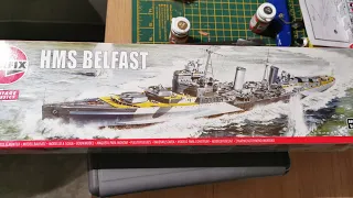 Airfix 1/600 HMS Belfast Unboxing!