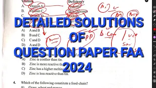 FAA PAPER COMPLETE SOLUTION 2024| EXAM BOOSTER |JKSSB ALL EXAMS