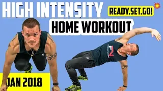 HIIT Workout Routine At Home [2018] 💪 IMMEDIATELY DESTROY FAT (400+ Calorie Burn)