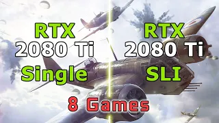 RTX 2080 Ti - SLI vs Single Card // Test in 8 Games | 1080p, 4k